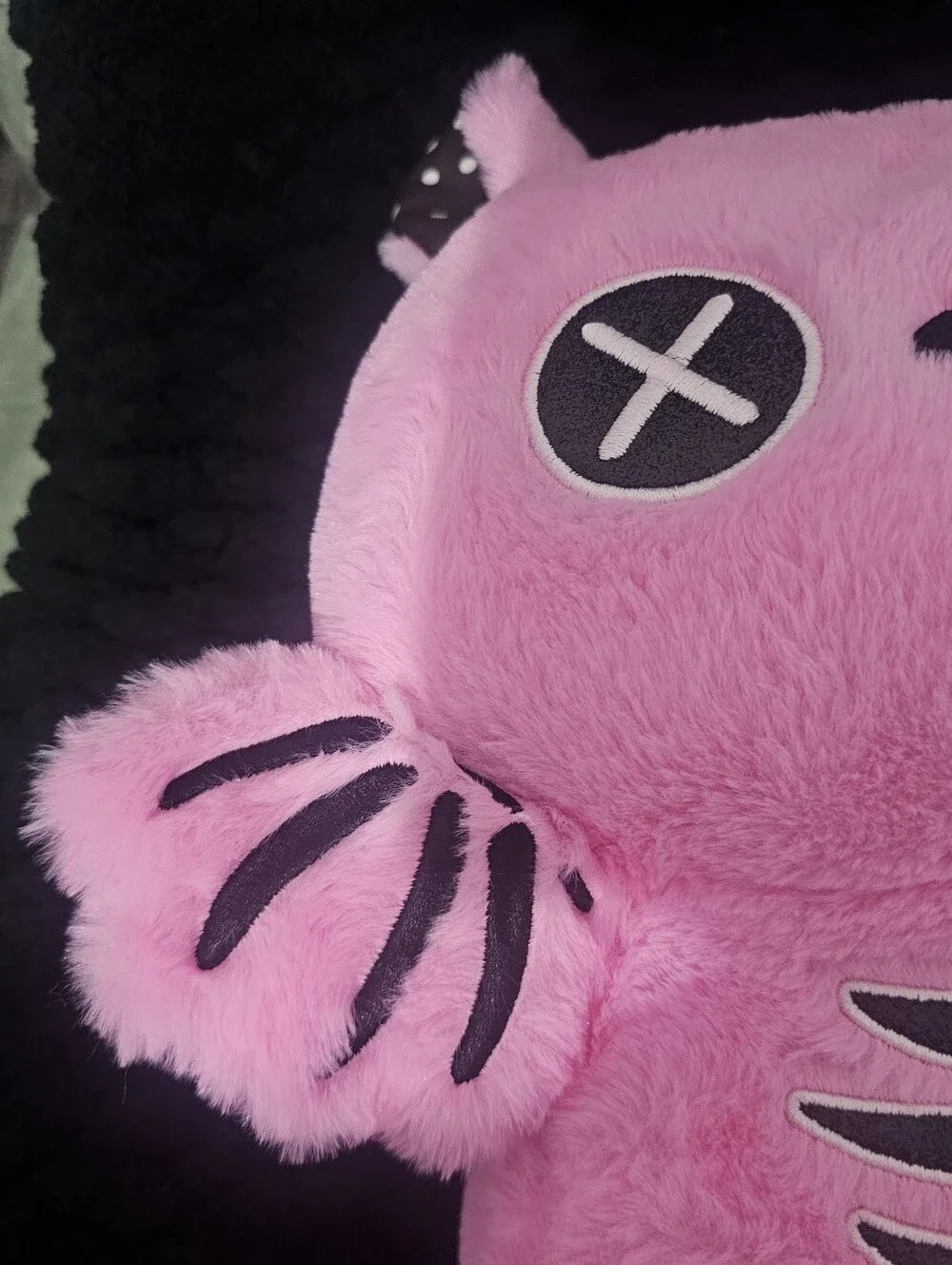 Pink Skeleton Plush Stuffed Animal Goth Kawaii Halloween New